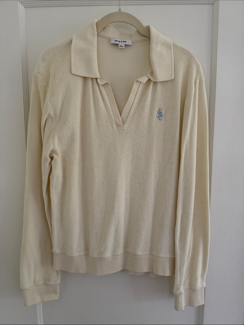 Sporty & Rich Terry Polo Sweatshirt
